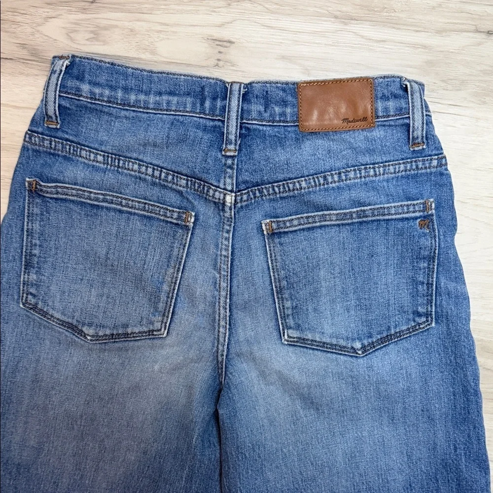 MADEWELL Classic Blue Wide-Leg CROP Women Jeans size 25